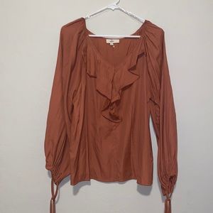 entro Mauve Long-Sleeved Blouse- M